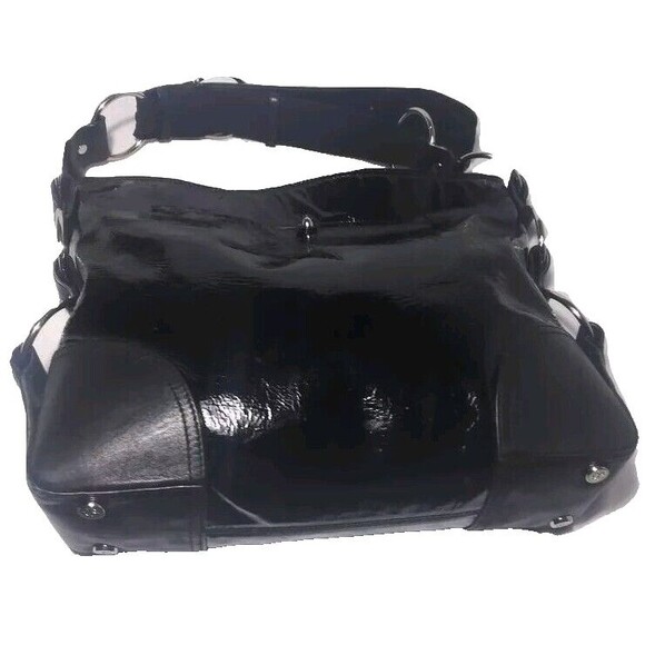 Donald J. Pliner Jett Reflections Hobo Shoulder Bag Black Leather Retail $275 - Picture 4 of 6